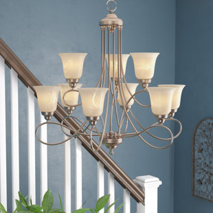 Go to store & view more images Norwood 9-Light Shaded Chandelier by Three Posts