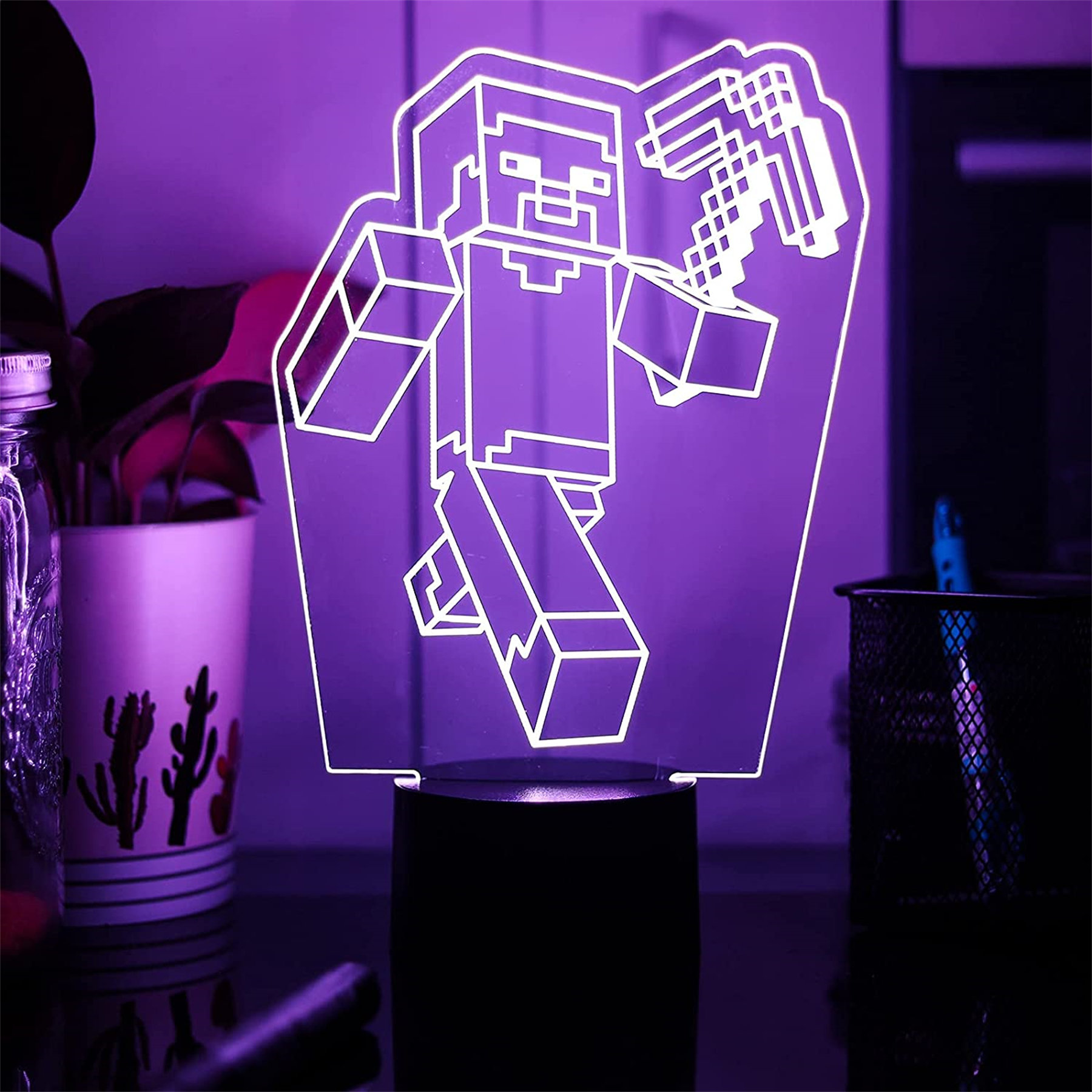 Among us acrylic night light usb creative led table lamp 3D birthday gift
