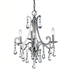 3-Light Crystal Chandelier