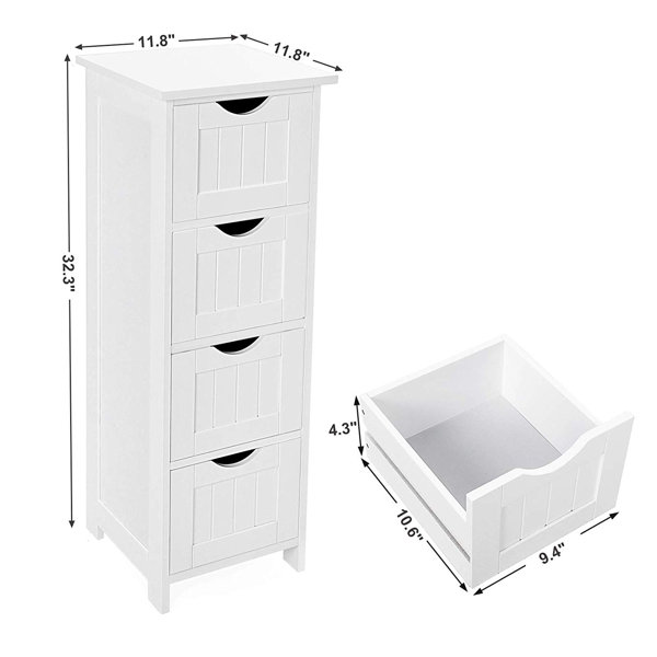 Rosecliff Heights Michela 11 8 W X 32 3 H X 11 8 D Linen Cabinet Wayfair