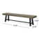 Gracie Oaks Meghans Outdoor Wooden and Iron Picnic Bench ...