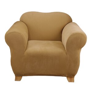 Stretch Pique Box Cushion Armchair Slipcover