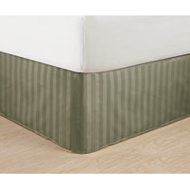 sage green bed skirt queen