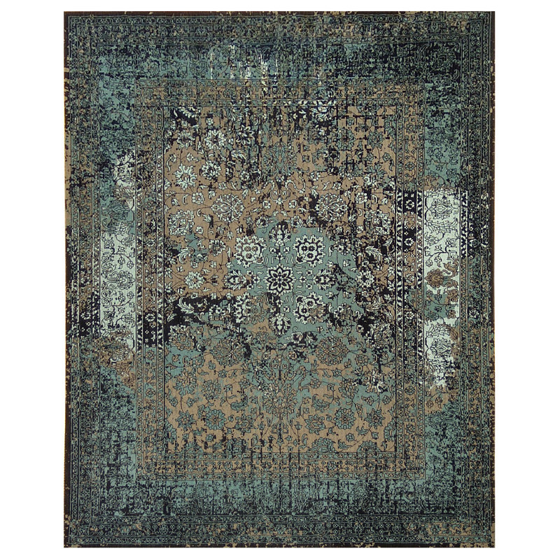 Bloomsbury Market Atherste Hand Tufted Green Indoor Outdoor Rug