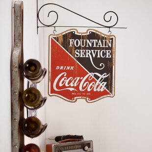 Coca Cola Double Sided Sign Wall Decor