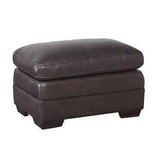 Small Leather Footstool Wayfair Antora Leather Ottoman