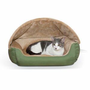 Thermo-Hooded Pet Bed