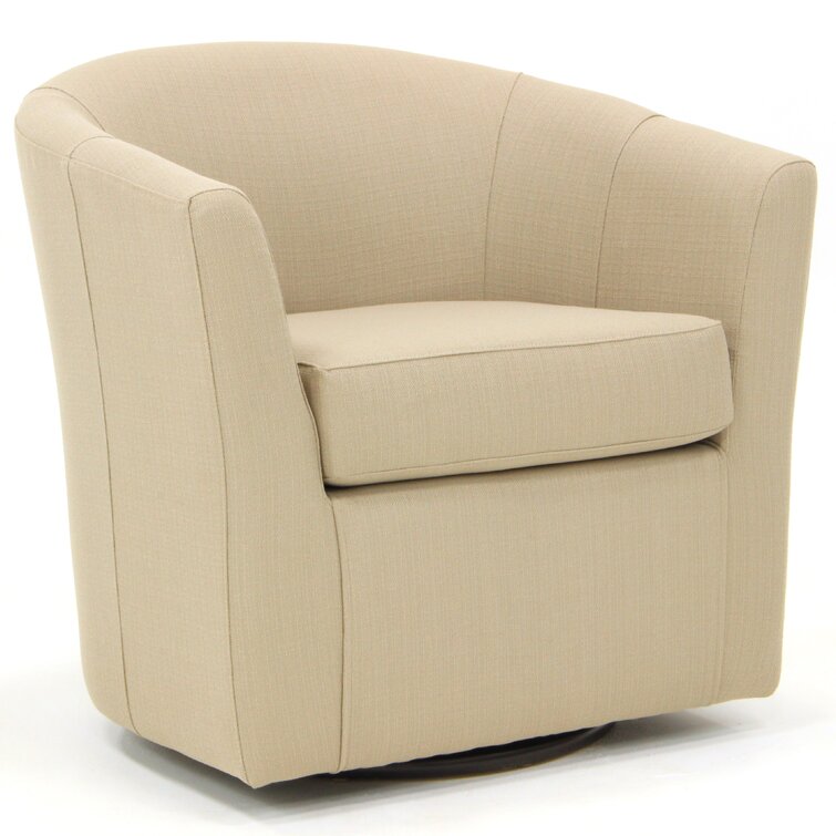 Ebern Designs Molinari 31'' Wide Swivel Barrel Chair & Reviews | Wayfair