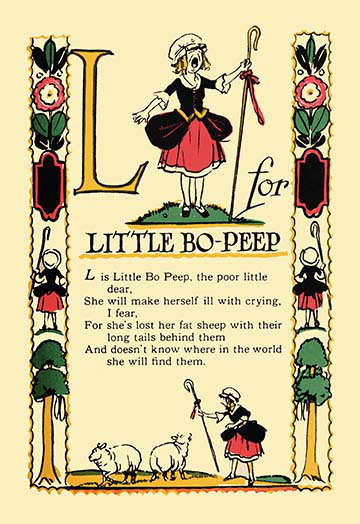 Buyenlarge L For Little Bo Peep By Tony Sarge Vintage Advertisement Wayfair