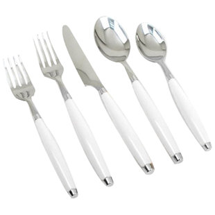 Find White Flatware Sets For Your Kitchen Wayfair Quickview