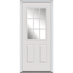 Find The Perfect Exterior Doors Wayfair Clear Gl Primed Prehung Front Entry Door
