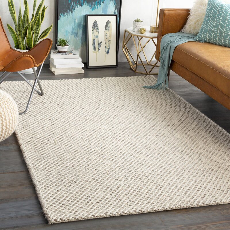 Gracie Oaks Cutright Handmade Flatweave Beige Rug | Wayfair