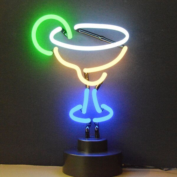 Lighted LED Resin Window Sign Bar OPEN Cocktail Non Neon Display 17" x 9" 