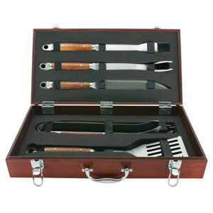 PD Forged 5 Piece Tool Set with Wood Carrying Case