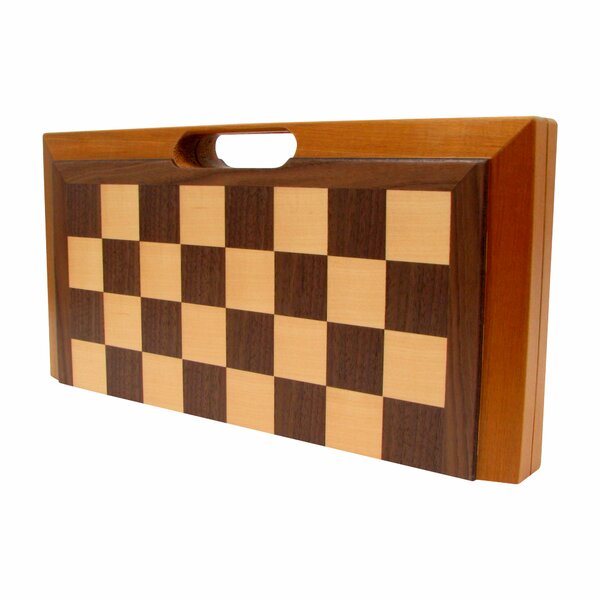 Master of Chess 3 Games in 1 40 x 40cm Olympic Wooden Chess Set Backgammon and Checkers Draughts Set