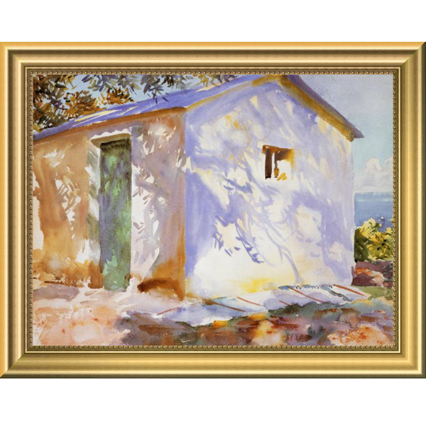 East Urban Home Corfu Lights And Shadows Framed Oil Painting