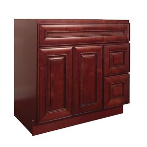 Maple 42u201d Single Bathroom Vanity Base