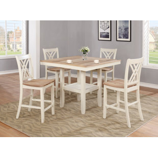 Go to store & view more images Channelle 5 Piece Pub Table Set by Rosalind Wheeler