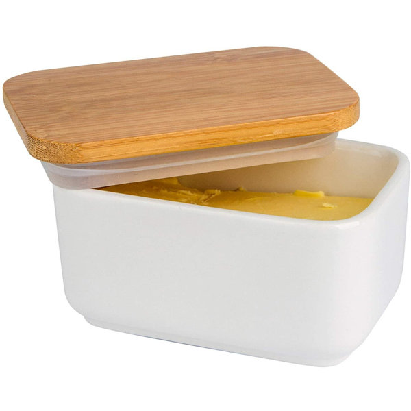 D Vintage Design Decorative Butter Dish Cheese Container with Lid Creative Gift for Housewarming
