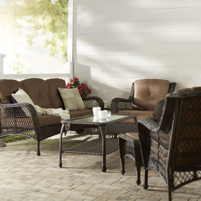 carly 4 piece sofa set with cushions