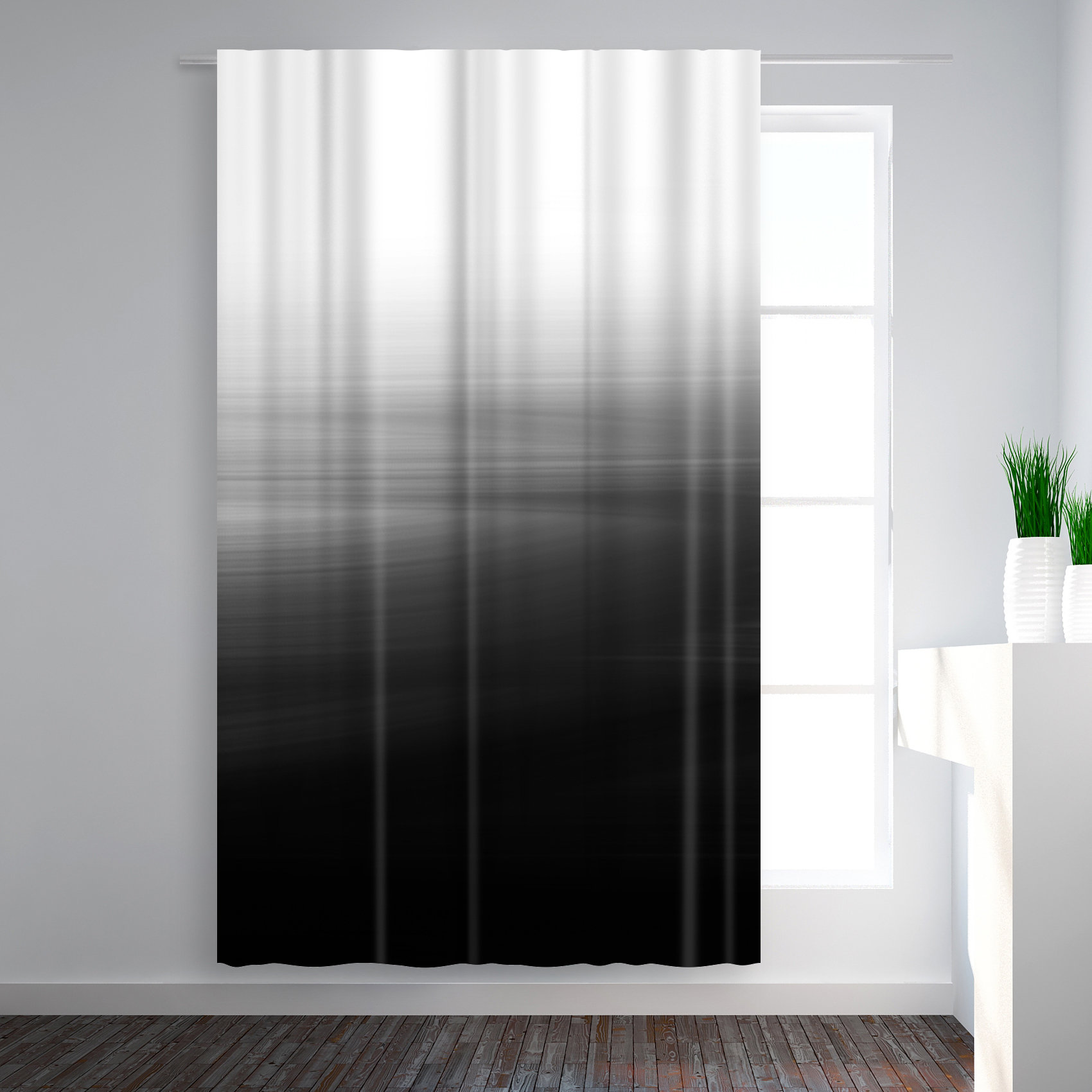 East Urban Home Emanuela Carratoni Abstract Blackout Rod Pocket Single Curtain Panel Wayfair