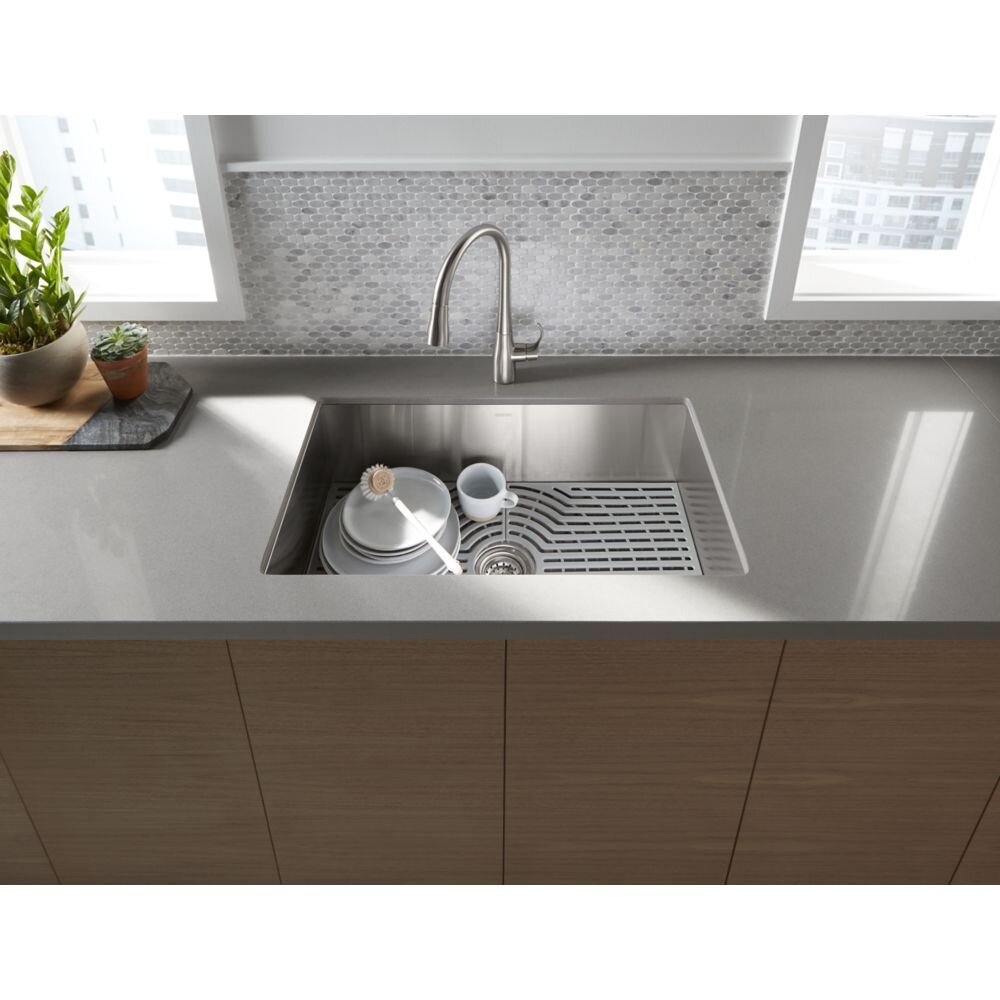 Sterling By Kohler Ludington Under Mount Single Bowl Kitchen Sink With Accessories Wayfair