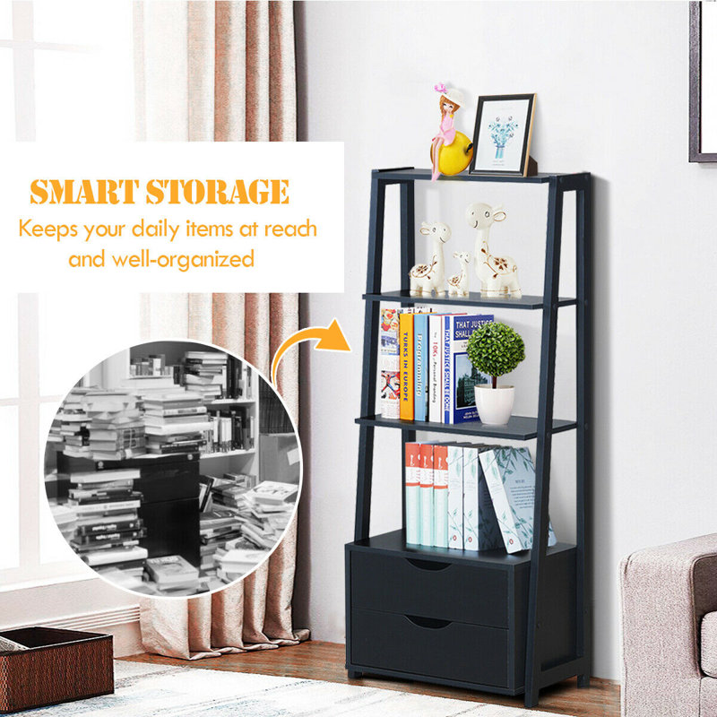 Ebern Designs Amalda Ladder Bookcase Wayfair