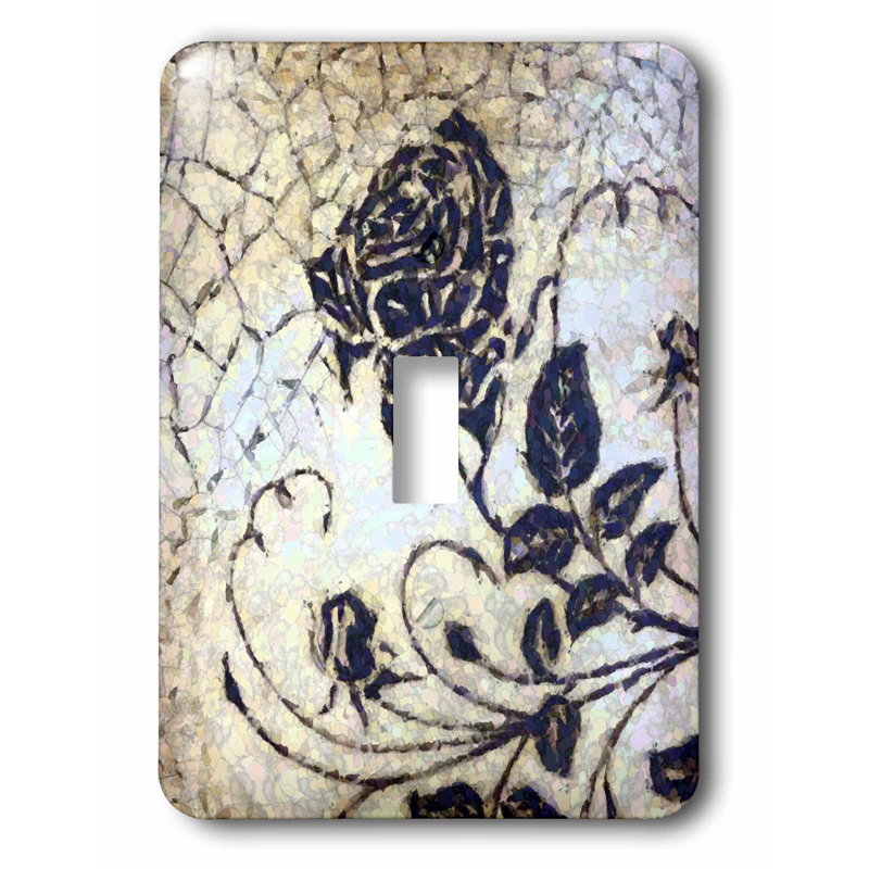 3drose Switch Cracked Rose 1 Gang Toggle Light Switch Wall Plate Wayfair