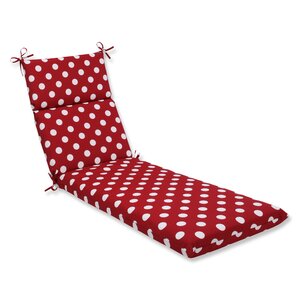 Polka Dot Outdoor Chaise Lounge Cushion