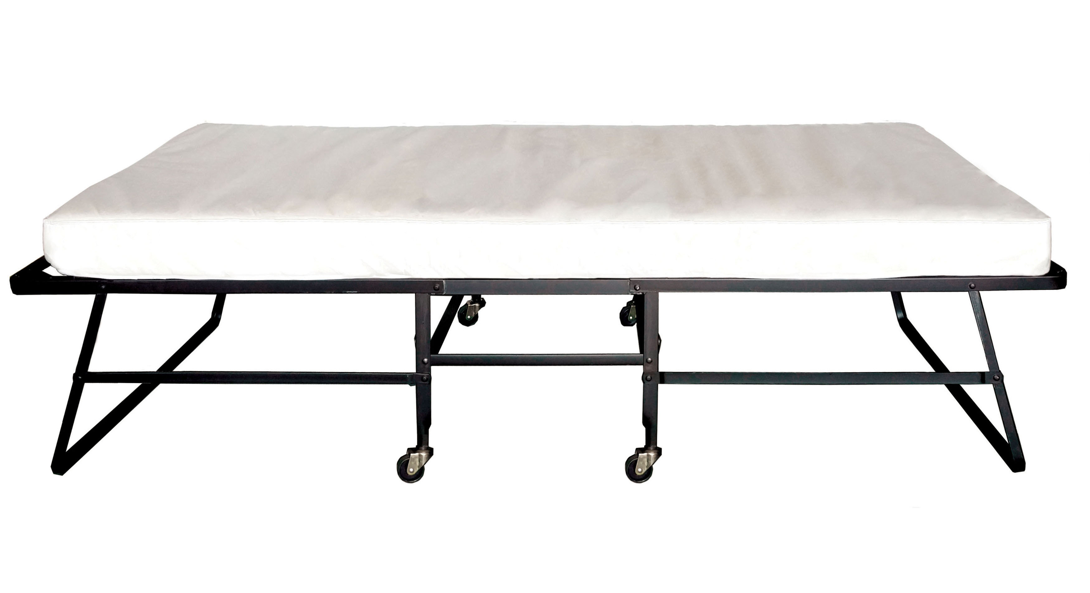 White Noise 14'' Steel Folding Bed with Mattress Included & Reviews