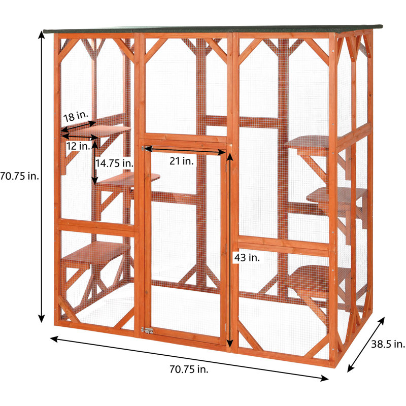 Tucker Murphy Pet Lowery Outdoor Cat House With Door Reviews