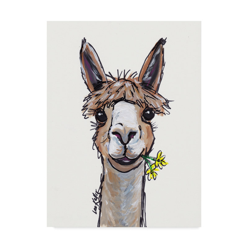 Bungalow Rose Alpaca Lycoming Acrylic Painting Print On Wrapped