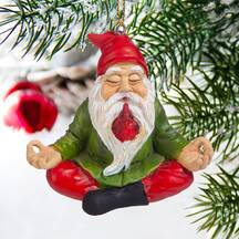 Design Toscano Zen Gnome Holiday Ornament Set of 3