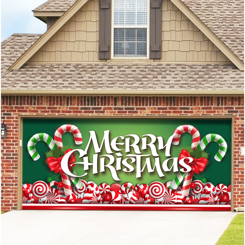 The Holiday Aisle Candy Garage Door Mural & Reviews | Wayfair