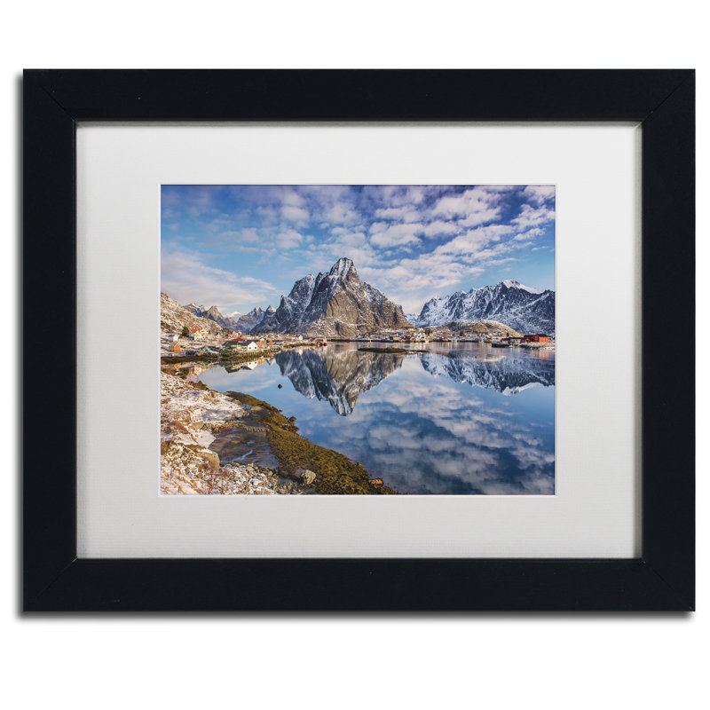 Trademark Art Mirror In The Fjord By Michael Blanchette Framed Photographic Print Wayfair