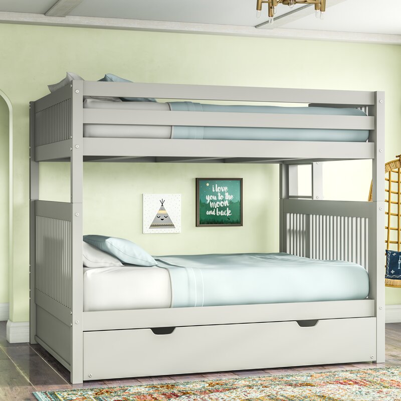 full over full bunk bed with trundle