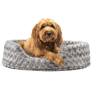 Bianca Ultra Plush Oval Pet Bed with Removable Cover