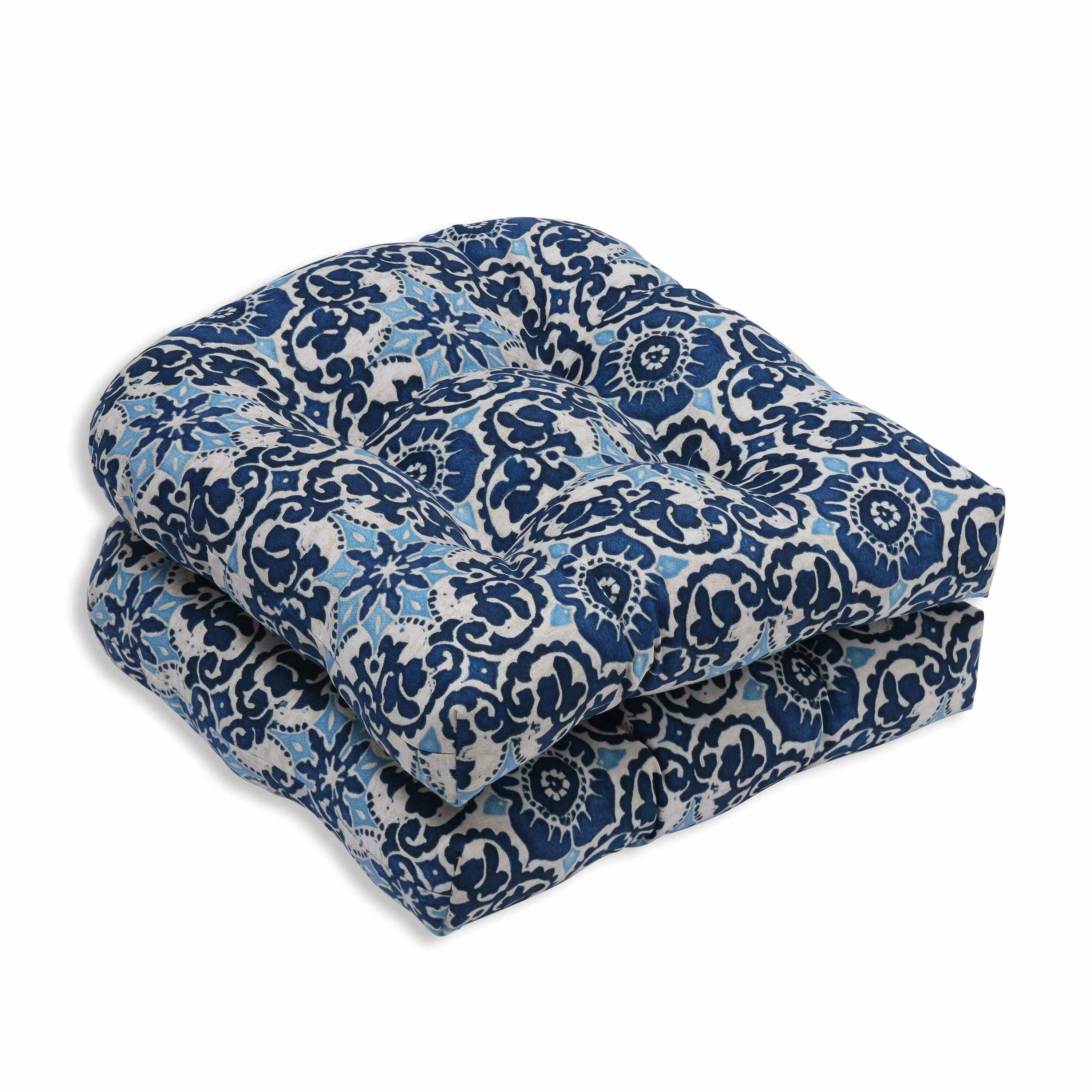 blue dining chair cushions