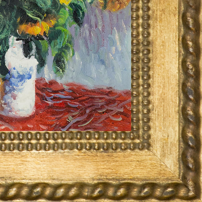Claude Monet Child In A Garden Sunflowers Wall Picture Honey