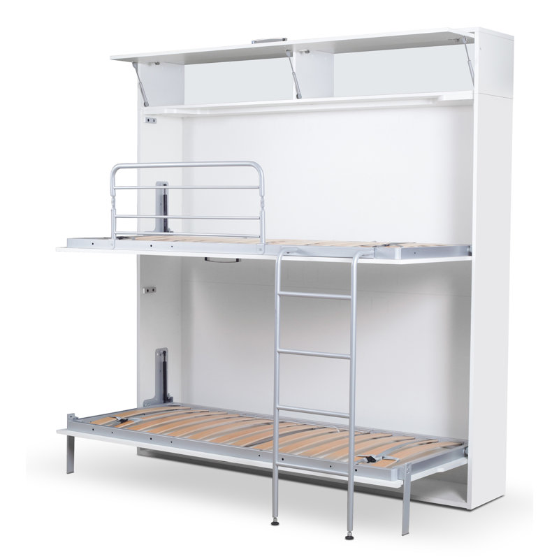 Laude Run Sherlock Twin Bunk Bed With Mattress Wayfair Laude Run Sherlock Twin Bunk Bed