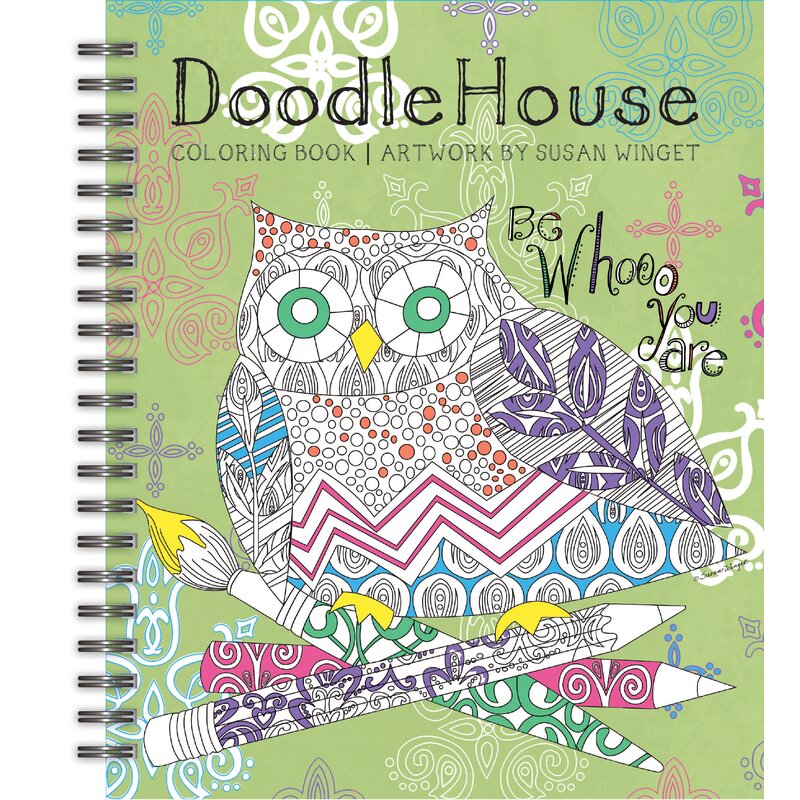 Download Lang Doodle House Adult Coloring Book & Reviews | Wayfair