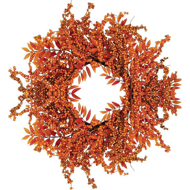 Fall 18" Berry Fern Wreath