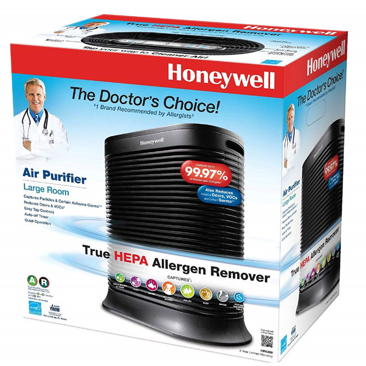 Honeywell HEPA Allergen Remover Air Purifier Reduces up to 99.9% of certain ... 