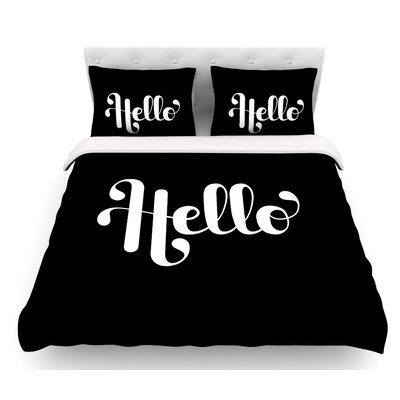 Hello By Roberlan Featherweight Duvet Cover East Urban Home Size King