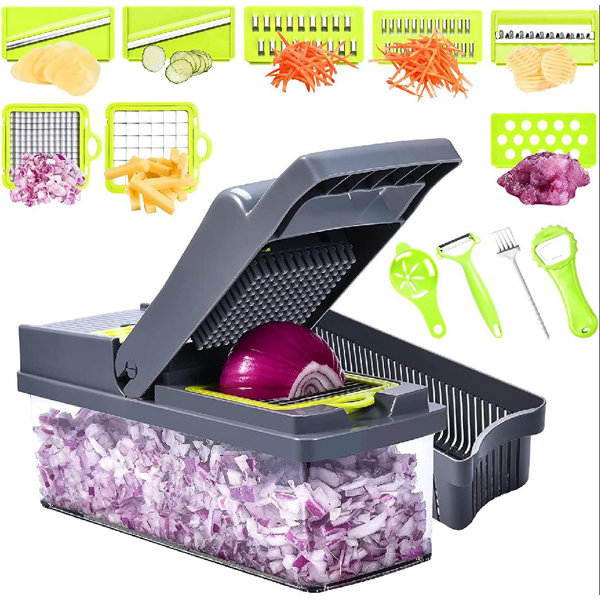 Fitnate Update Version 14 in 1 Vegetablefood Chopper Slicer Dicer Onion Choppe for sale online 