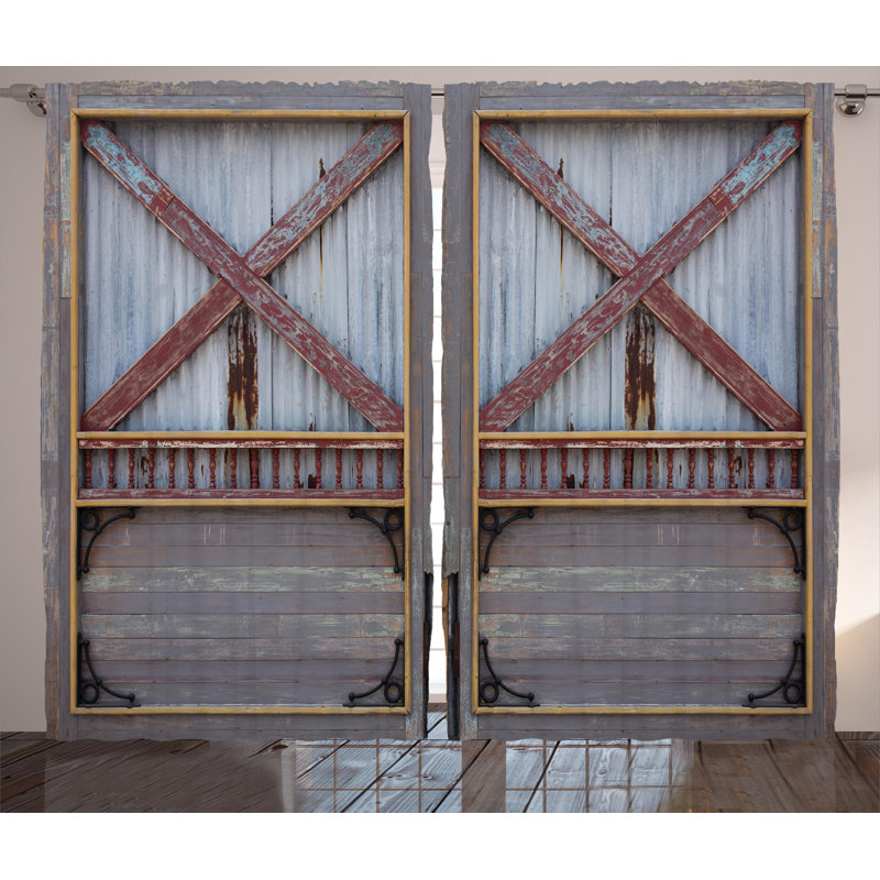 Loon Peak Blevins Industrial Zinc Wooden Gate Image Street