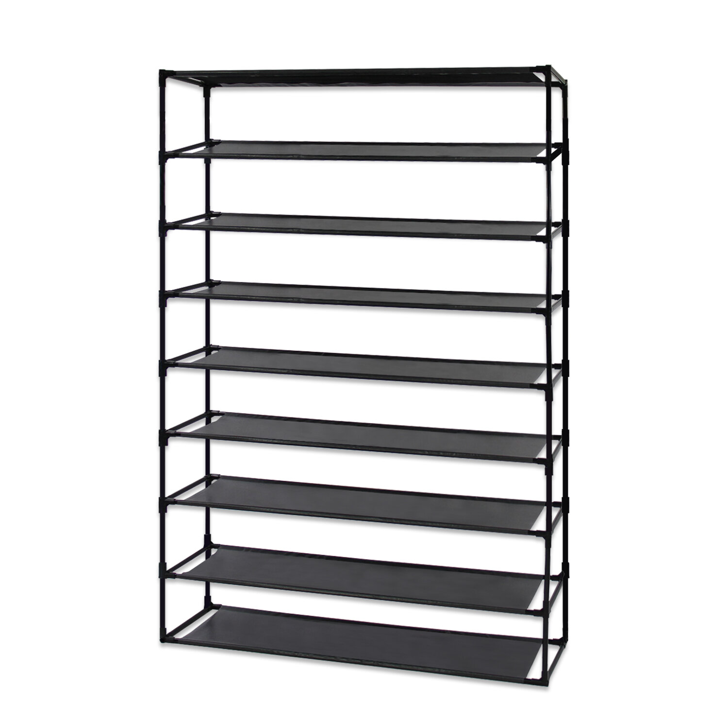 Rebrilliant 9 Tier Steel 90 Pair Shoe Rack Reviews Wayfair