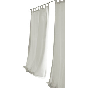 Sinead Solid Room Darkening Tab Top Single Curtain Panel