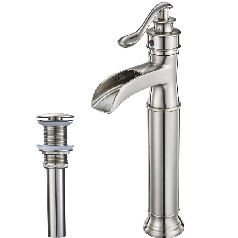 Bathroom Faucets Brushed Nickel Modern Vessel One Hole Handle Taps Lavatory Kitchen Faucets Home Garden