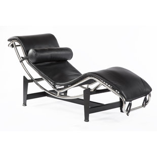 Go to store & view more images Orren Ellis Lana Leather Chaise Lounge